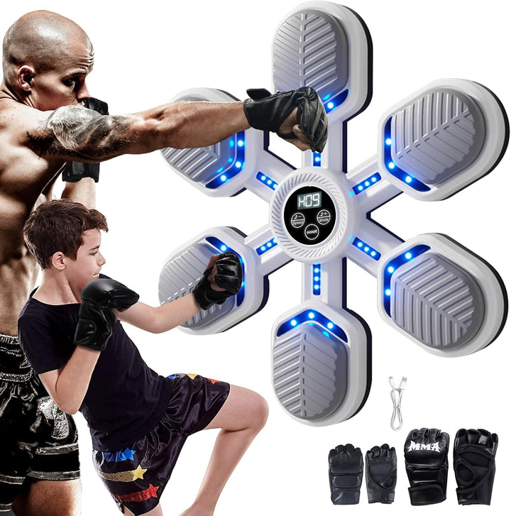 Musik Boxing Maschine - Bluetooth Elektronische Wandmontage Boxtrainingsausrüstung, 9 Modi Boxmaschi