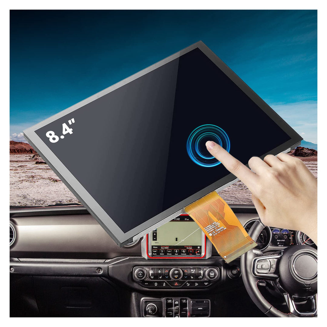Ersatz 8,4 Zoll Uconnect 4C UAQ LCD Monitor Touchscreen, Radio Navigation New OEM Ersatz Fit für Jee