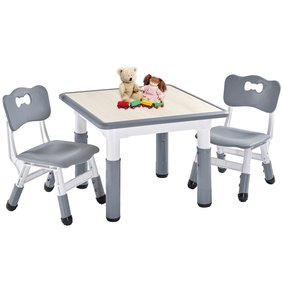 FUNLIO Kinderzimmertisch &amp; -stuhlsets, höhenverstellbar für Kinder im Alter von 3-8 Jahren, leicht a