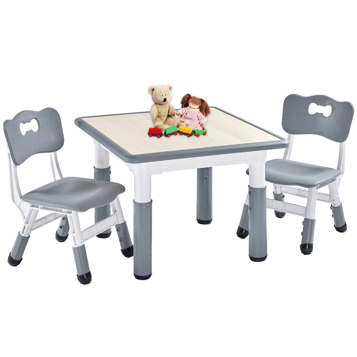 FUNLIO Kinderzimmertisch &amp; -stuhlsets, höhenverstellbar für Kinder im Alter von 3-8 Jahren, leicht a