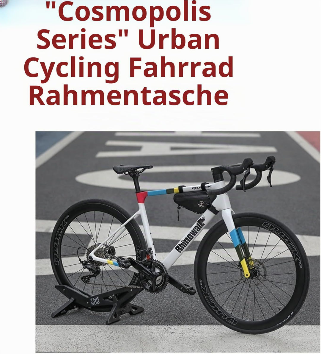 Rahmentasche Fahrrad Fahrradtasche Rahmen Dreiecktasche Rohrtasche Triangeltasche für Rennrad, Mount