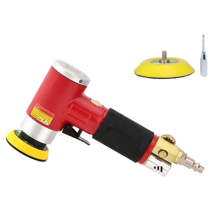 Druckluft Exzenterschleifer Winkelschleifer Polierer Mini Gerade Lang Rot mit 50mm und 75mm Schleift