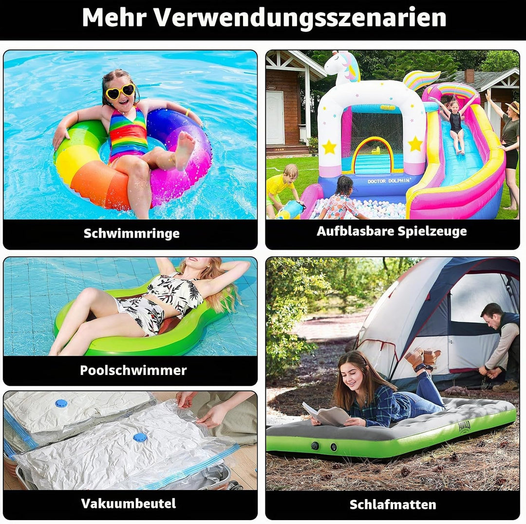 Elektrische Luftpumpe für Luftmatratze, 5000Pa Kleine Luftpumpe Elektrische Mini Luftpumpe Schnell I