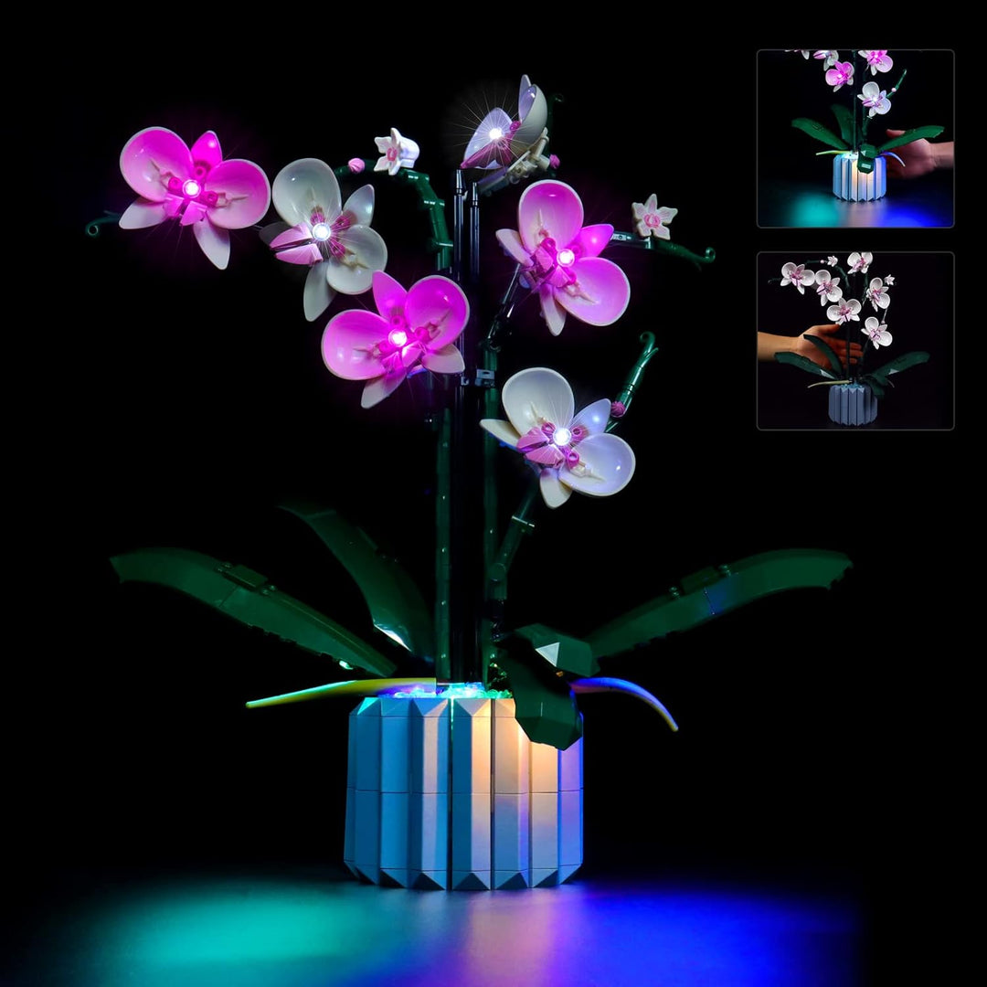 BrickBling Licht-Set Für Lego Orchidee Dekorations-LED-Licht-Set für Lego 10311 Orchidee Botanical C