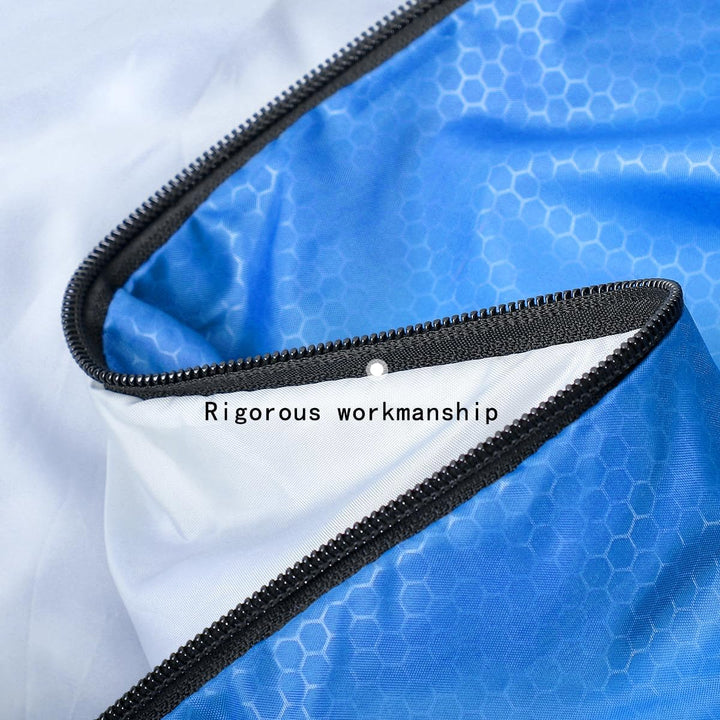 Coolzon Schlafsack Outdoor für Camping 3-4 Jahreszeiten, Erwachsene Deckenschlafsack Kleines Marine,