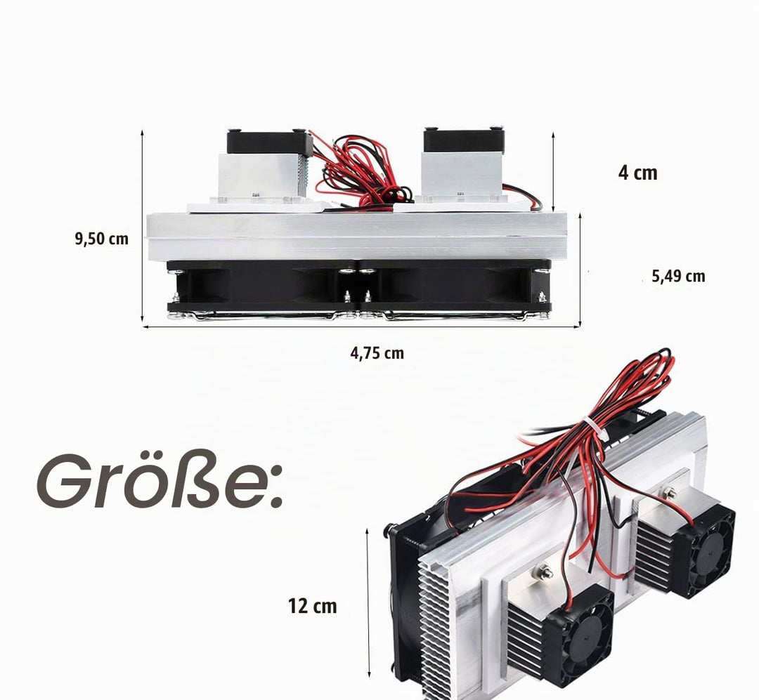 Lsgoodcare DC 12V DIY Thermoelektrisches Peltier-Kühlsystem Halbleiter-Kühler-Kühlkörper-Bausatz, 2