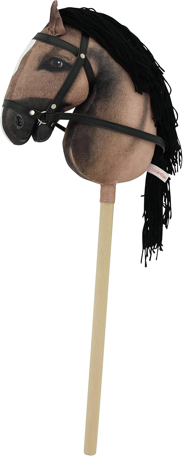 Sweety Toys Hobbyhorse Steckenpferd geeigent für Hobbyhorsing (Dunkelbraun), Dunkelbraun