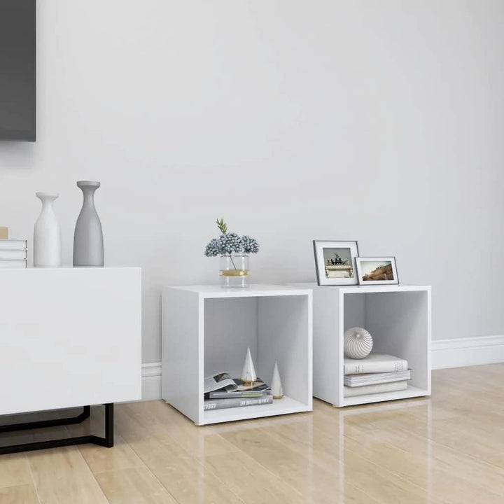 vidaXL 4X TV Schrank 1 Fach Lowboard TV Möbel Tisch Board Sideboard Fernsehtisch Fernsehschrank HiFi