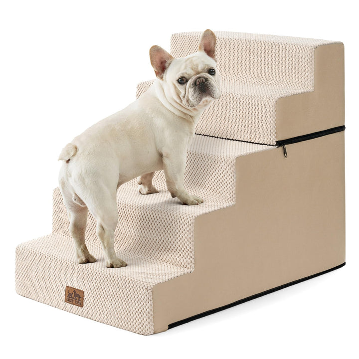 COZY KISS Hundetreppe für Kleine Hunde 60cm, 2-in-1 Haustiertreppe für Couch Bett Sofa, rutschfeste