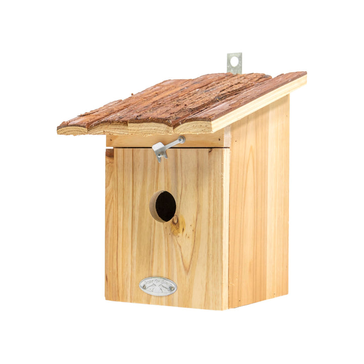 mgc24 Vogelhaus für Kohlmeise - Wildvogel Nistkasten zum Aufhängen für Garten und Balkon, aus Holz w