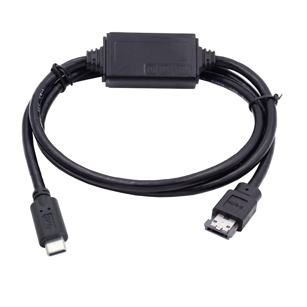 cablecc USB-C auf Power Over eSATA DC5V Adapter USB 3.0 auf HDD/SSD/ODD eSATAp Konverterkabel, USB-C