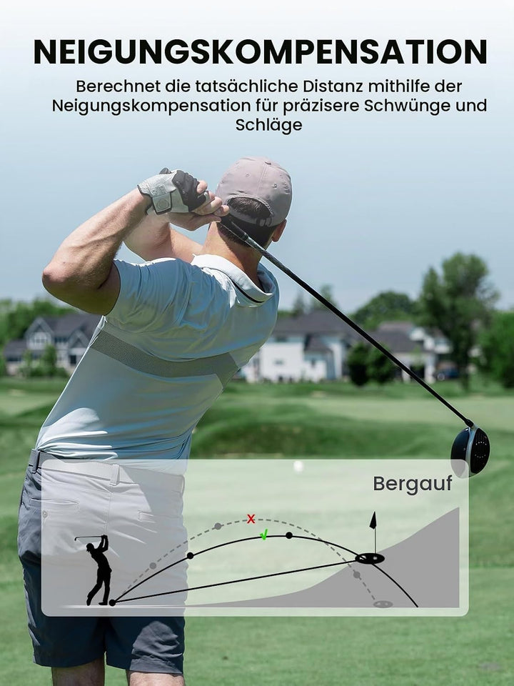 MiLESEEY Laser Golf Entfernungsmesser mit Slope grey, grey