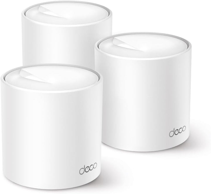 TP-Link Deco X50 Mesh WLAN Set (3 Pack), Wi-Fi 6 AX3000 Dual Band Router & Repeater, 3x Gigabit Port