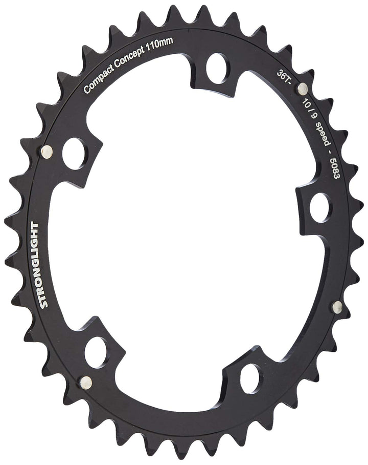 Stronglight Kettenblatt 46 zähne Schwarz, 46 zähne Schwarz