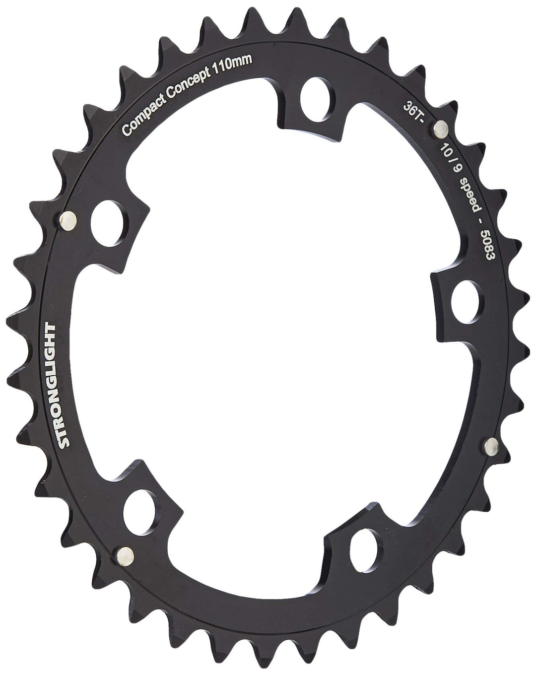 Stronglight Kettenblatt 46 zähne Schwarz, 46 zähne Schwarz