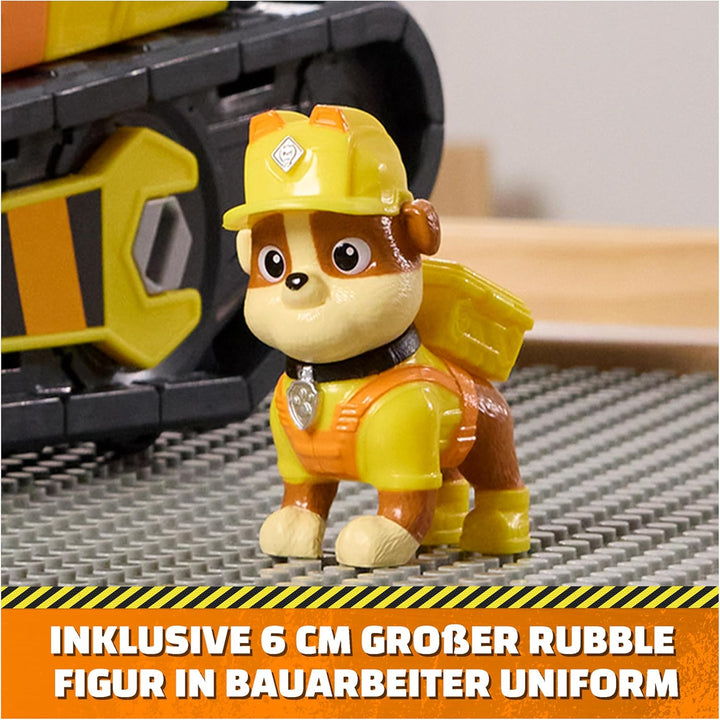 Rubble & Crew – Rubbles extragrosser 2-in-1 Premium-Bagger und Planierraupe mit Werkzeug, 35 cm, ink