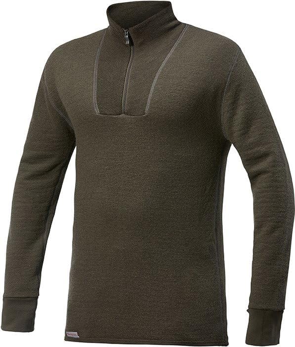 Woolpower Unisex Zip Turtleneck 200 Undershirt (1er Pack) XXS Grün, XXS Grün