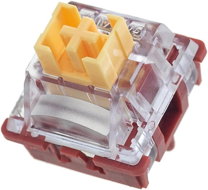 GK GAMAKAY Linear Silent-Schalter mit LED Diffuser für Mechanischer Tastatur, 3 Pin Pre-lubed Switch