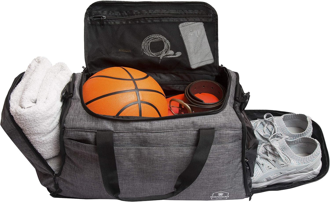 Bearformance® Ultimate Sportbag | Sporttasche mit Schuhfach & Nassfach mit Rucksackfunktion für Herr