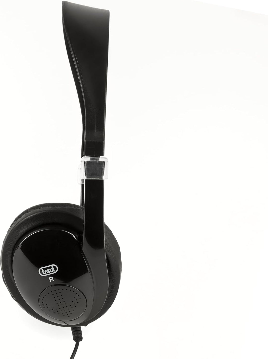 Trevi TV-Kopfhörer mit Lautstärkeregler und 5m Langen Kabel, HTV636, schwarz,