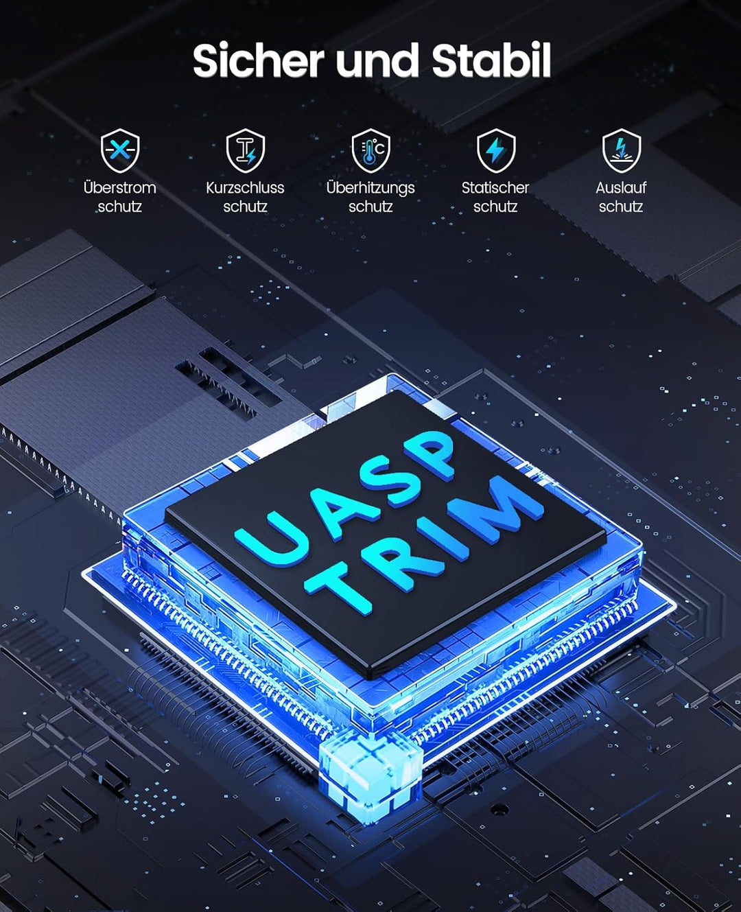 ORICO 3,5'' 2,5'' Festplattengehäuse USB 3.2 Gen1 1-Bay Festplatten Docking Station für Alle Standar
