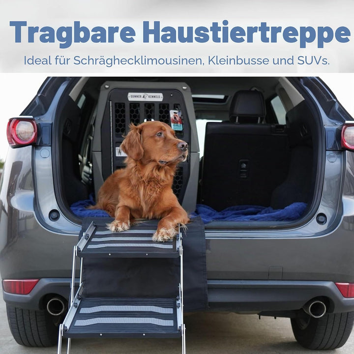 Trixie 3-stufige Klappstufen, Aluminium/Kunststoff/TPR, Breite 37 cm/Höhe bis zu 57 cm/DE A size, A