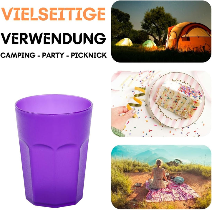 ENGELLAND 20x Kunststoffbecher Trinkbecher Party-Becher Plastik Trink-Gläser Mehrweg Coktailbecher L
