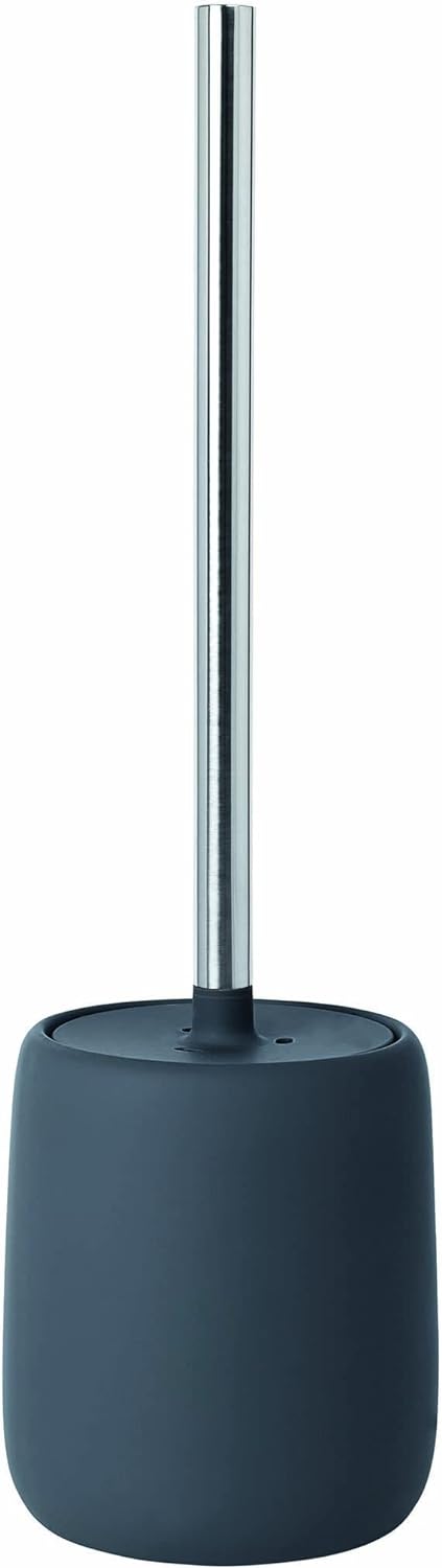 blomus -SONO- WC-Bürste aus Keramik / Kunststoff, Magnet, WC-Garnitur, Soft-Touch, hygienisch, freis