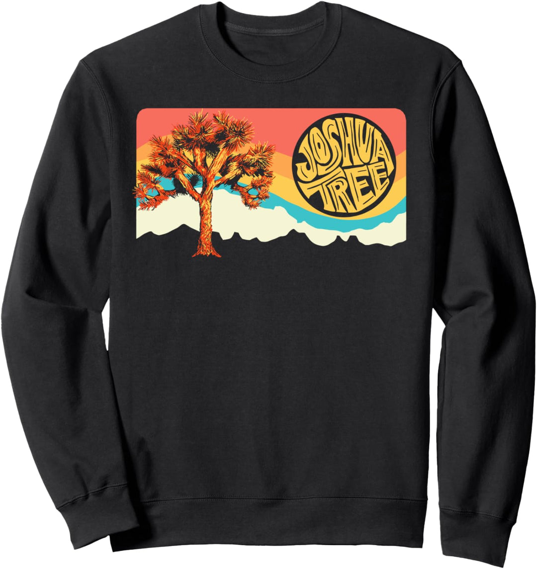 Joshua Tree National Park Vintage Lettering Design Sweatshirt