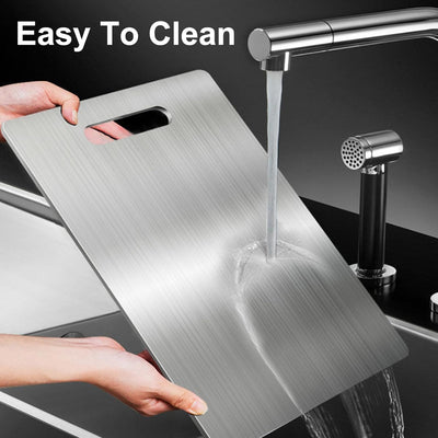 Titan Schneidebrett, 2024 New Titanium Cutting Board Multifunktion, Doppelseitiges Lebensmittel Grad
