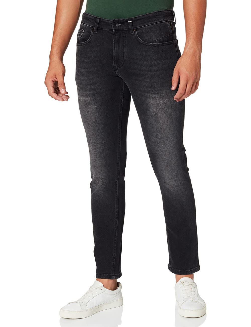 camel active Herren Jeans Hose Madison Stretchdenim Black (88) 33W / 30L Anthrazit, 33W / 30L Anthra