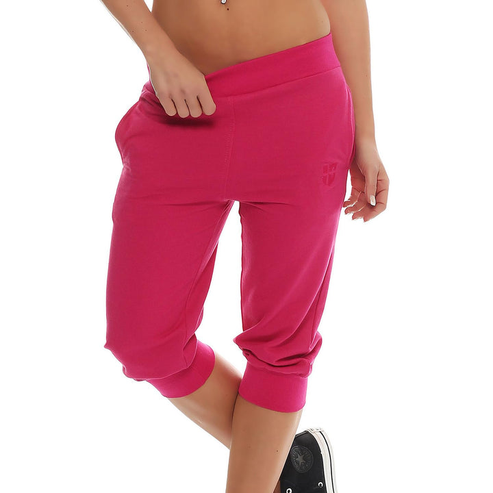 Gennadi Hoppe Damen 3/4 Trainingshose Sporthose Kurze Hose Sport Fitness Jogginghose Shorts Barmuda