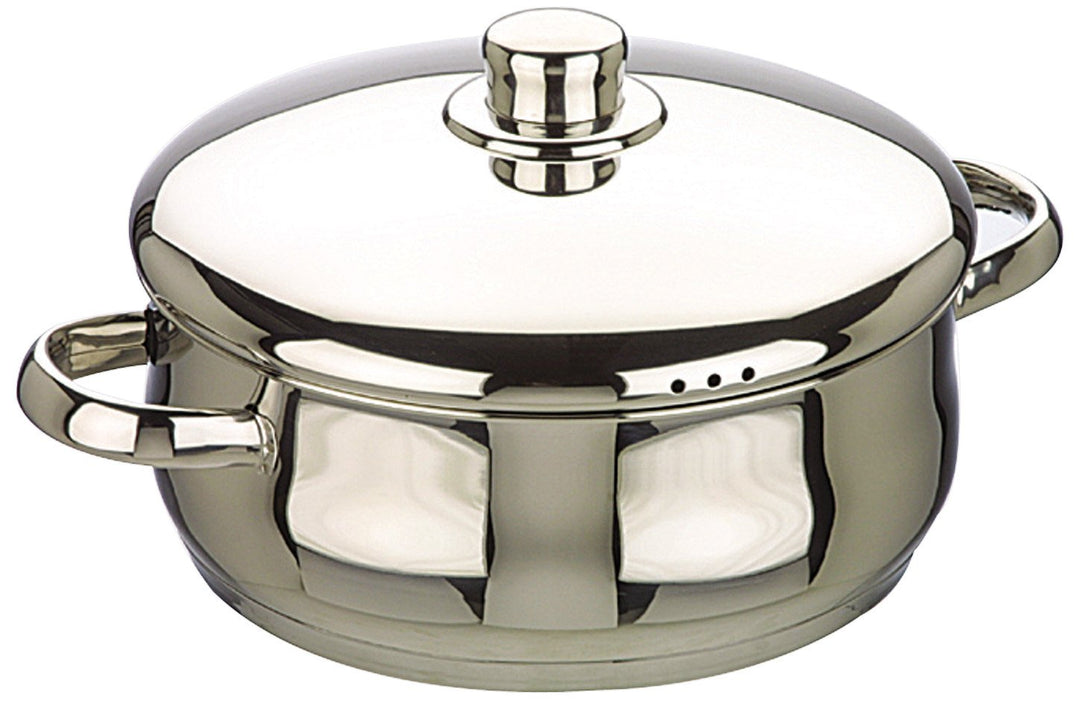 IBILI CACEROLA Con TAPA INOX Oslo 28 CMS, Stainless Steel, Silber, 28 cm, 2-Einheiten, 28 cms