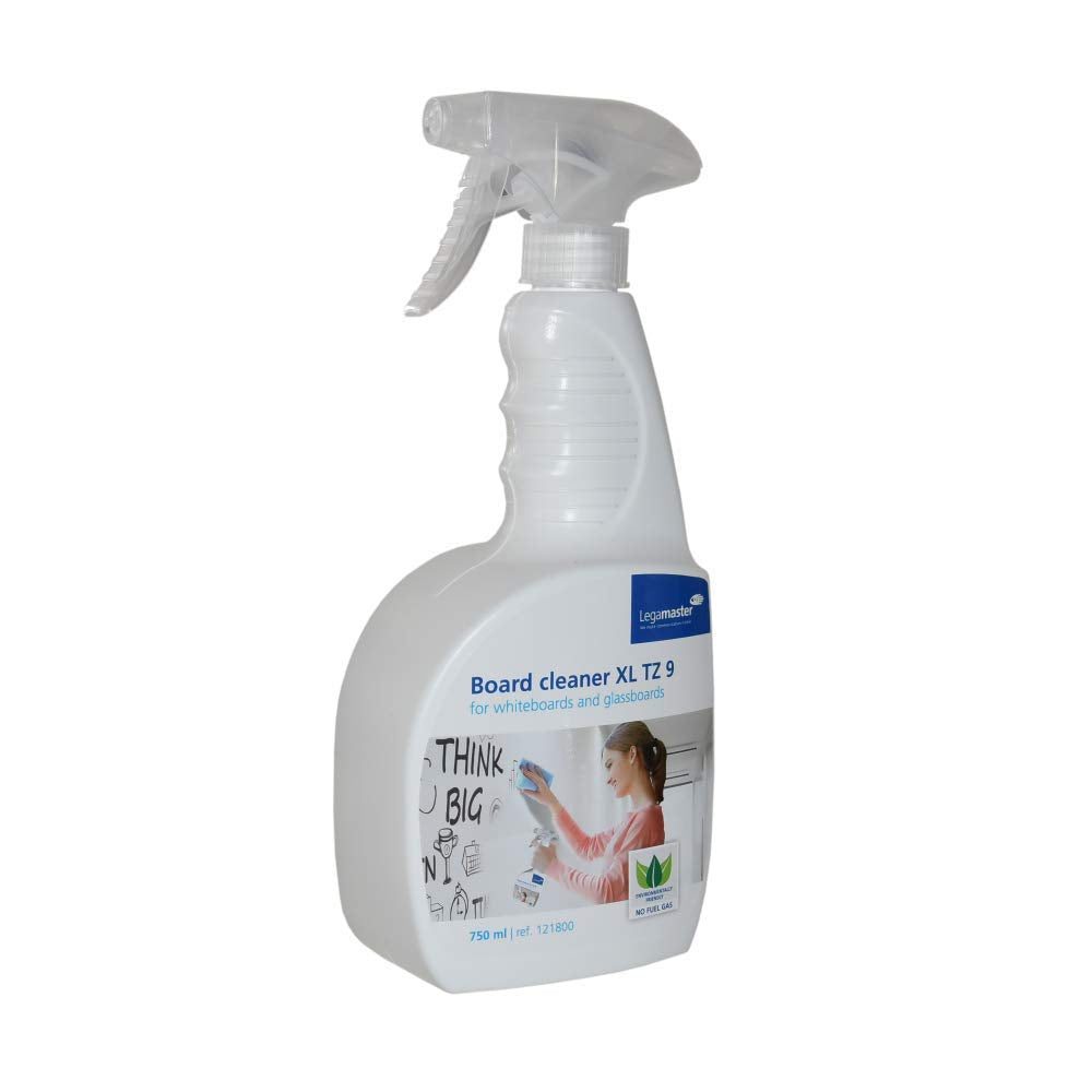 Legamaster 7-121800 Whiteboard Reiniger TZ 9 für grosse Schreibflächen in praktischer Sprühflasche,