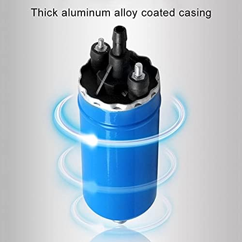 Terisass Elektrische Kraftstoffpumpe 12V 140LPH 3Bar Elektrische Inline-Hochdruckkraftstoffpumpe mit