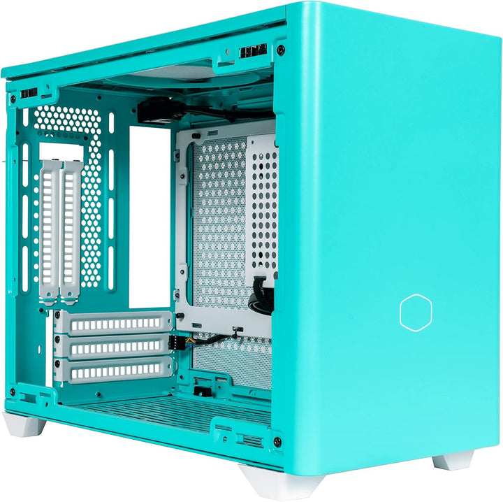 Cooler Master MasterBox NR200P Mini-ITX-PC-Gehäuse – Seitenteil aus gehärtetem Glas, hervorragende K