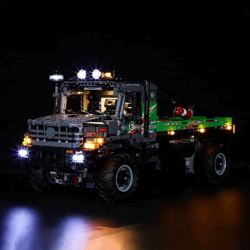 GEAMENT LED Licht-Set Kompatibel mit Lego 4x4 Mercedes-Benz Zetros Offroad-Truck - Beleuchtungsset f