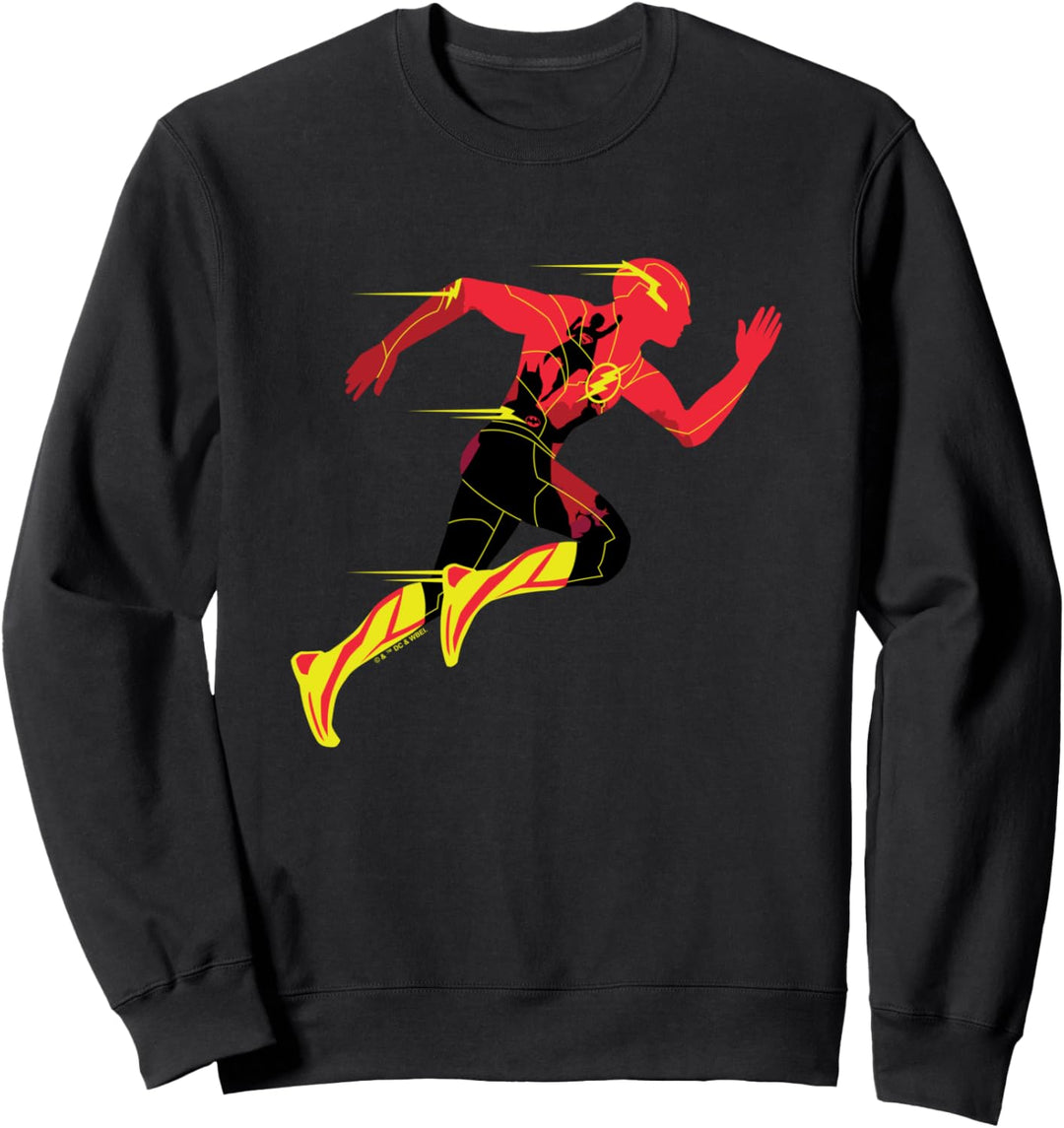 The Flash Movie Batman Supergirl Silhouette Sweatshirt