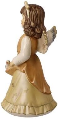 Goebel Weihnachtsdekoration Engelsfigur aus Porzellan hergestellt, Masse: 14.5 cm x 8.5 cm x 7.5 cm,