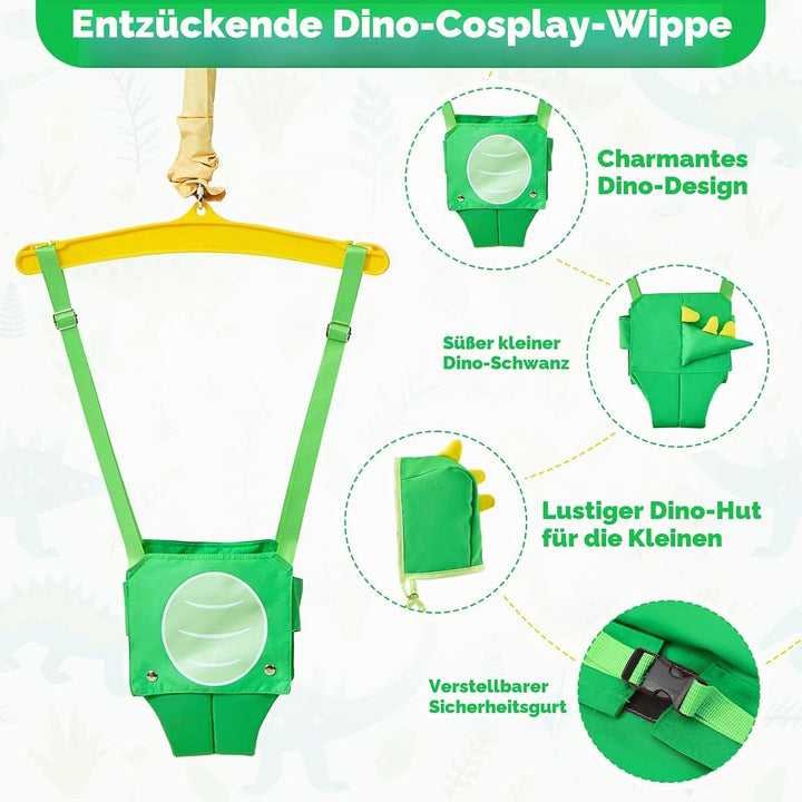 FUNLIO Baby-Hüpfsitz mit Ständer für 6–24 Monate, Babywippe zum Spielen, Hüpfsitz für Kleinkinder, m