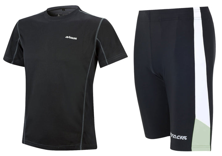 Airtracks Funktions Laufset - Laufhose Kurz + Laufshirt Kurzarm Pro Air - Atmungsaktiv – Schnelltroc