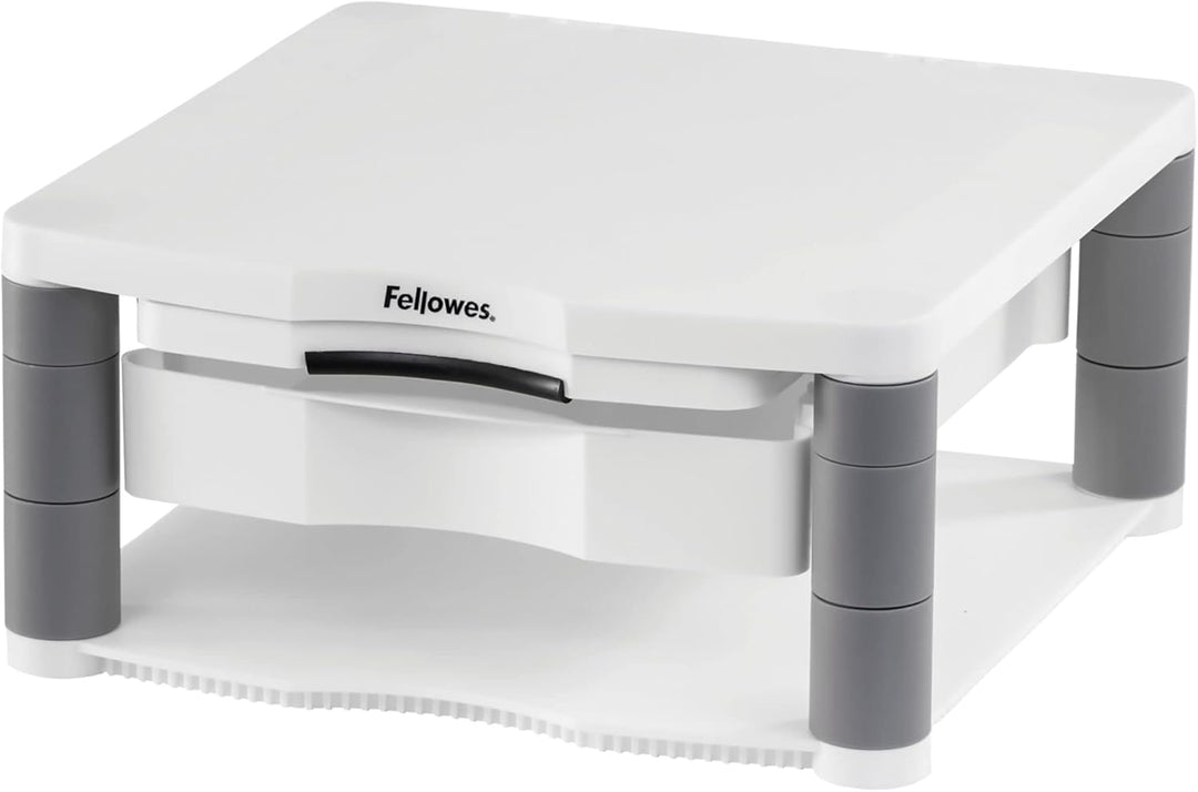 Fellowes Monitorständer Premium Plus, höhenverstellbar in 5 Stufen, ergonomisch, sehr stabil für Mon