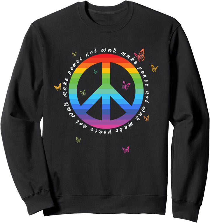 Make Peace Not War - Peace Zeichen - Friedenszeichen Sweatshirt