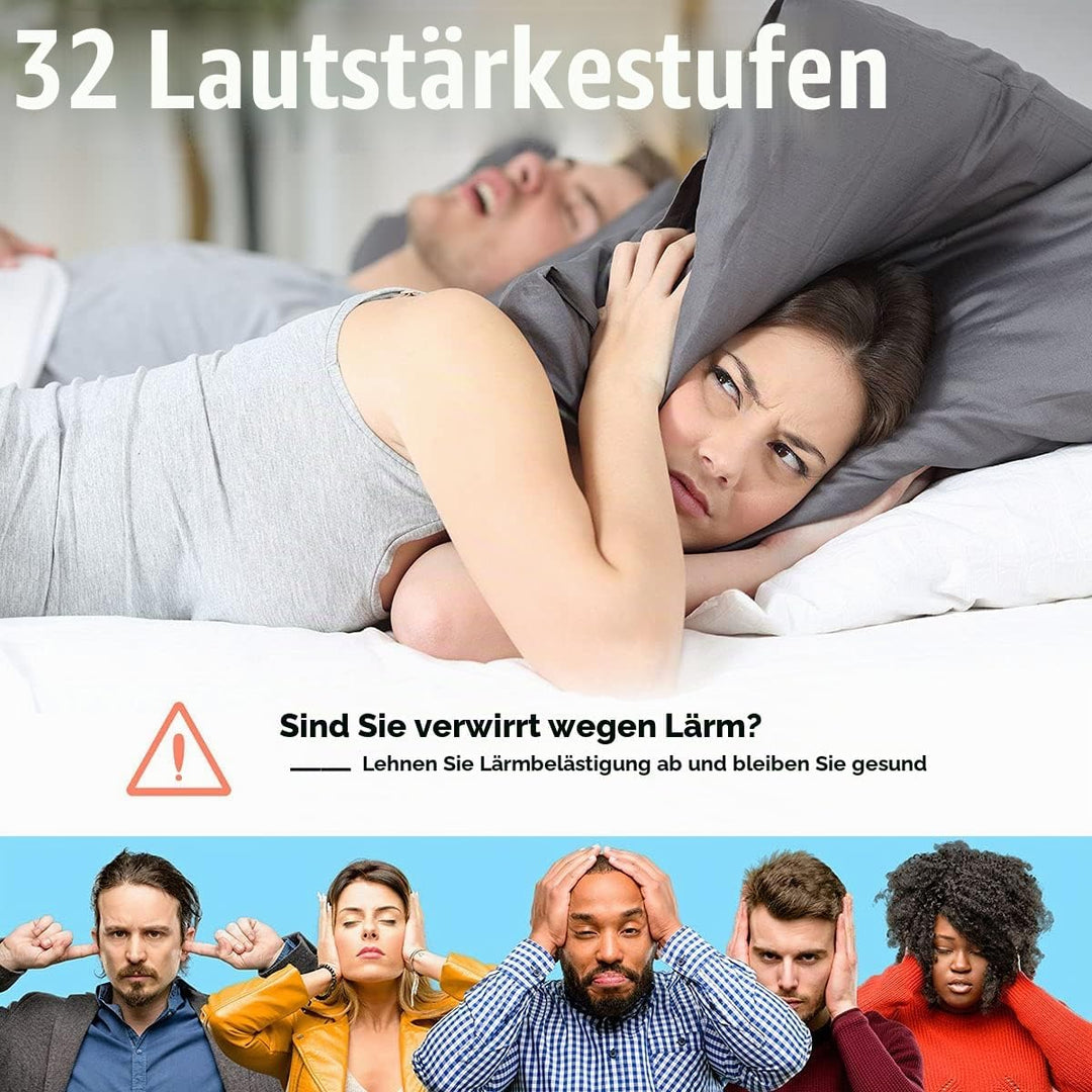 Easysleep Sound White Noise Machine mit 25 beruhigenden Geräuschen und Nachtlichtern mit Memory-Funk
