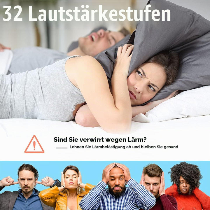 Easysleep Sound White Noise Machine mit 25 beruhigenden Geräuschen und Nachtlichtern mit Memory-Funk