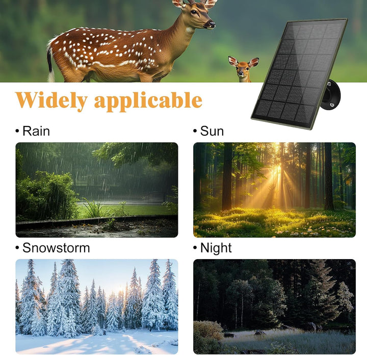 Solarpanel Für Akku Überwachungskamera, 3W 5V Solar Ladegerät, Solarzelle Solar Ladegerät, Solar Pan