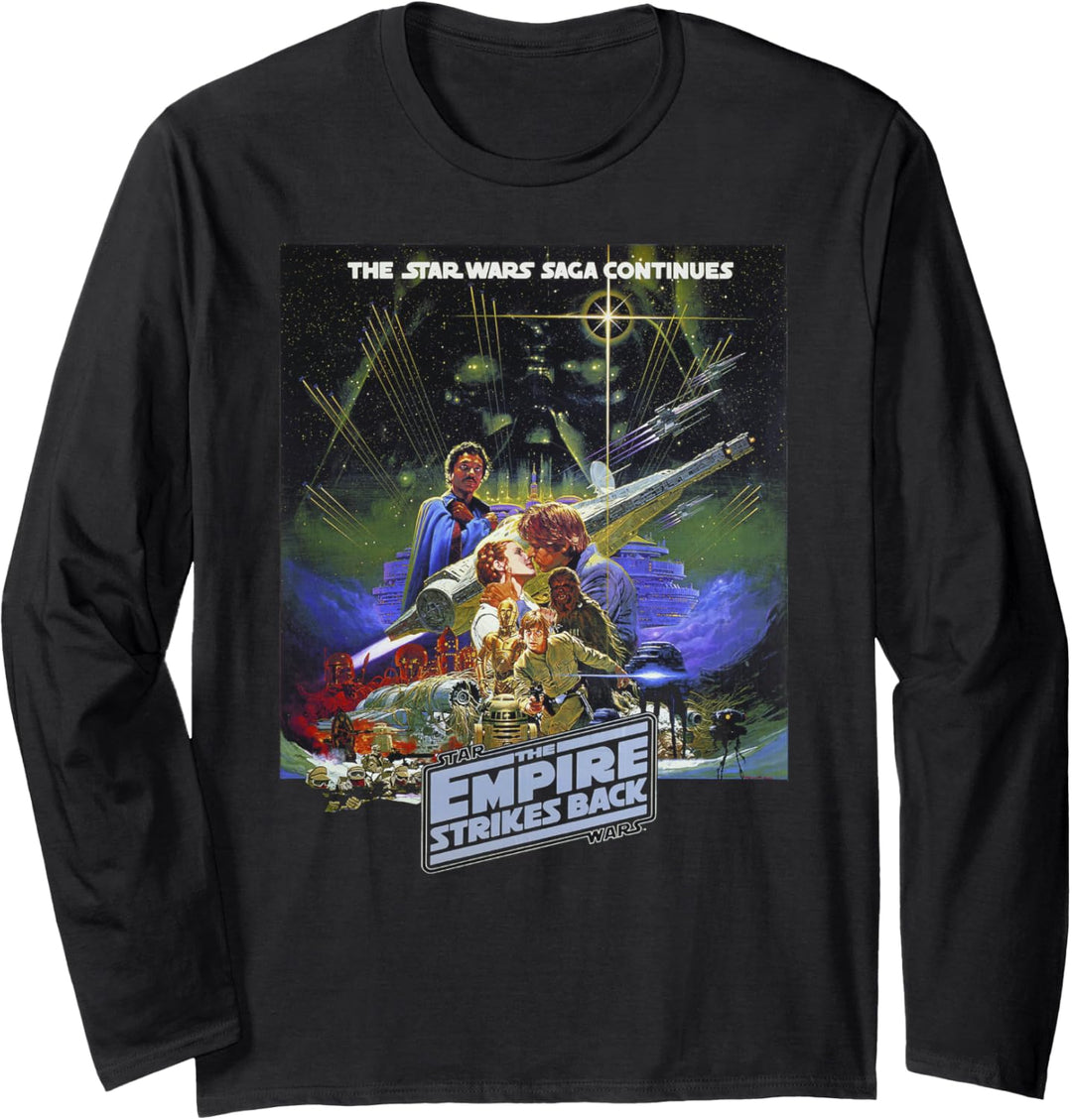 Star Wars: The Empire Strikes Back 40 Years Poster Langarmshirt