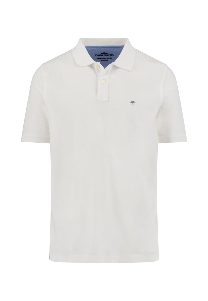 FYNCH-HATTON Klassisches Poloshirt aus Premium Cotton S Weiss, S Weiss