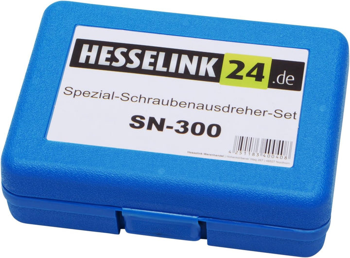 Hesselink® SN-300 Spezial-Schraubenausdreher-Set 1/2" 10 tlg.