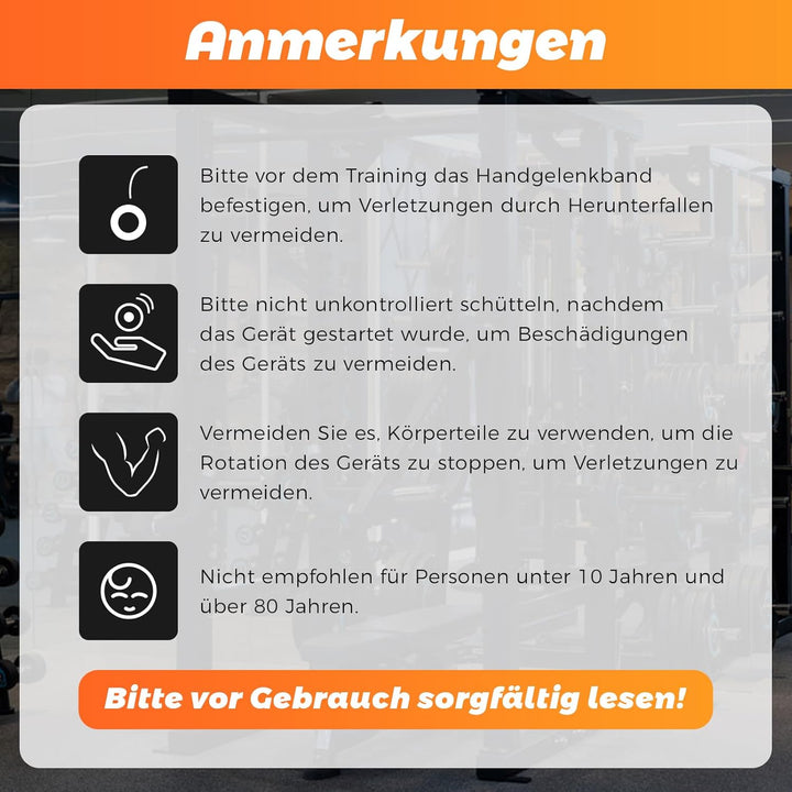 Gyroball Schleifenschwarzhülle, Handgelenktrainer-Ball, Auto-Start, 5-stufiger Widerstands-/Lichtst